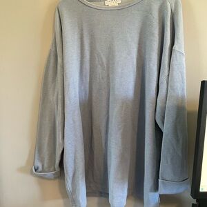 Women's Light Blue Crewneck Sweater
